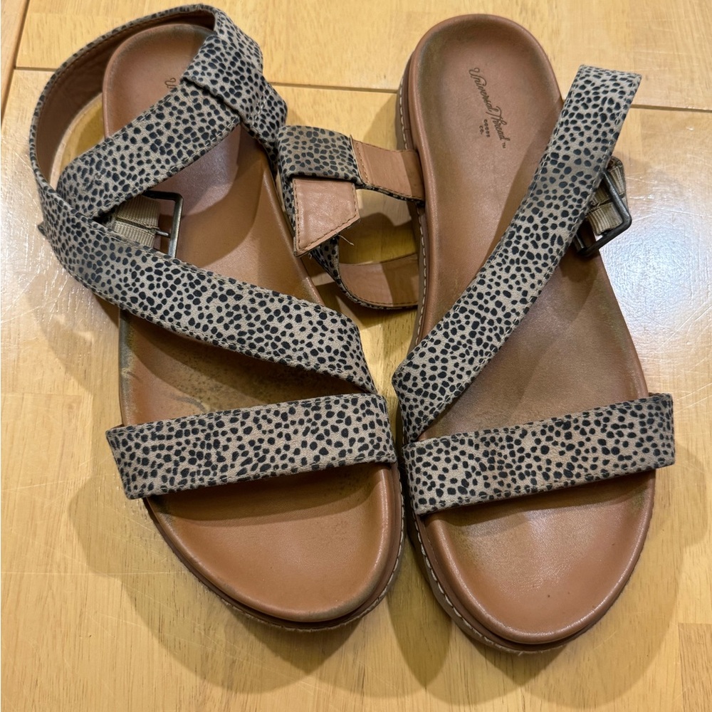 Target Black and Tan Women's Sandals